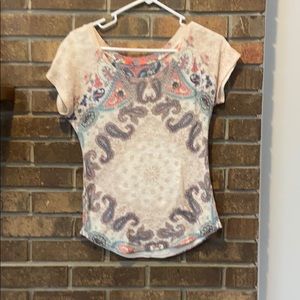 Short sleeve sweater top